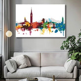 Painting by Numbers Skyline of Lugano Switzerland